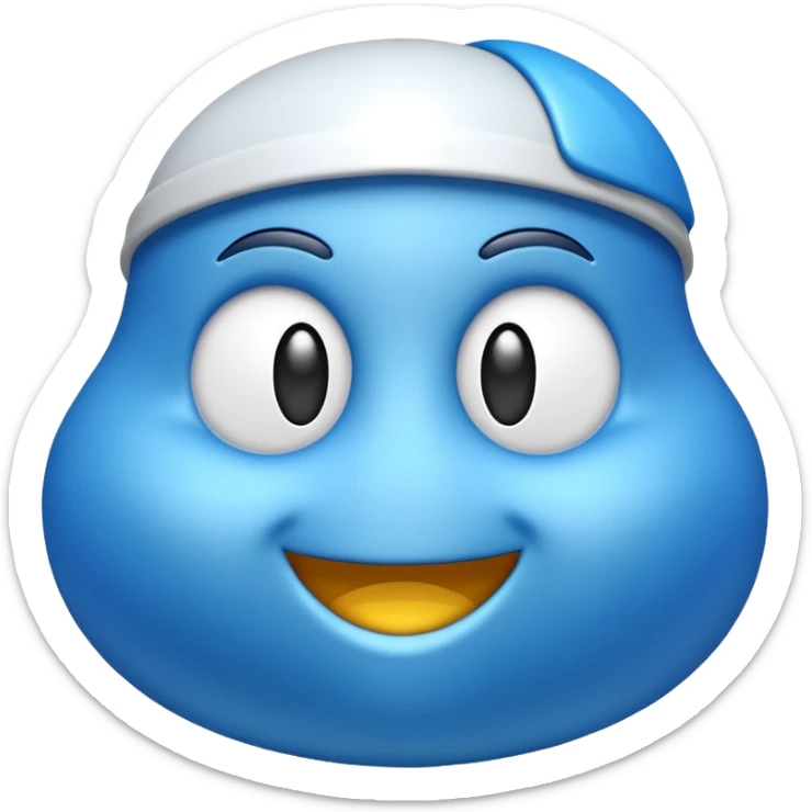 Quiero un emoji de verificando azul y que tenga un visto blanco en medio sticker