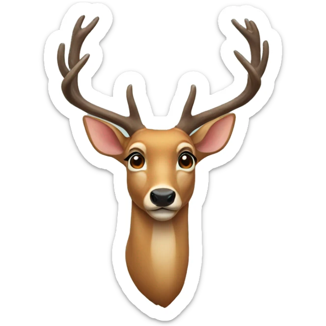 Deer sticker