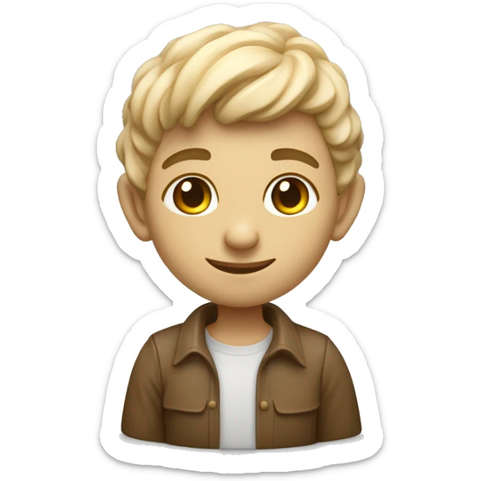 un elfe queer qui fait de la sculpture en céramique sticker