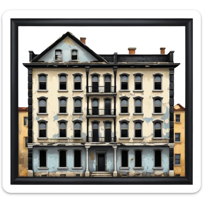 Old apartment   sticker