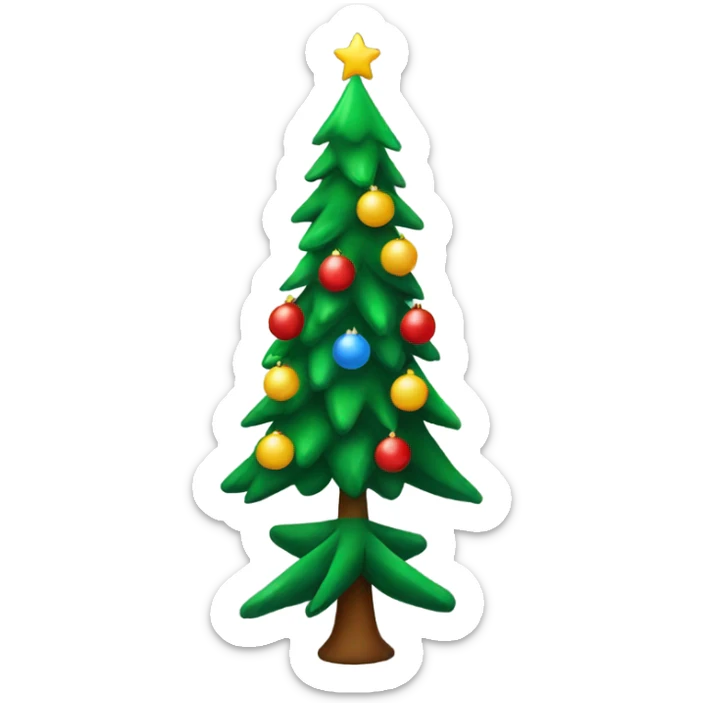 christmas tree sticker
