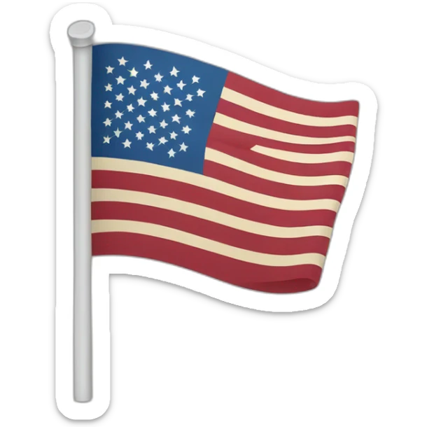 american flag sticker