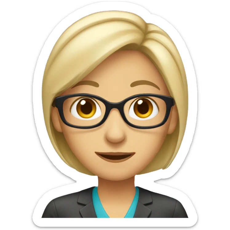 a female teacher  sticker