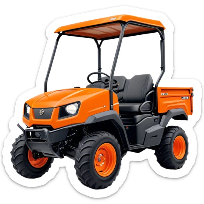 Farm Utility Vehicle (UTV) - Kubota RTV-XG850 (Model Year: 2021) (Iconic colour: Orange) sticker