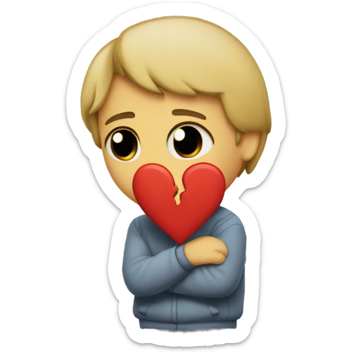 heart broken sticker