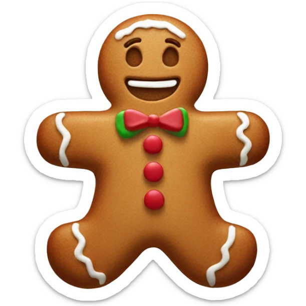 Gingerbread man  sticker