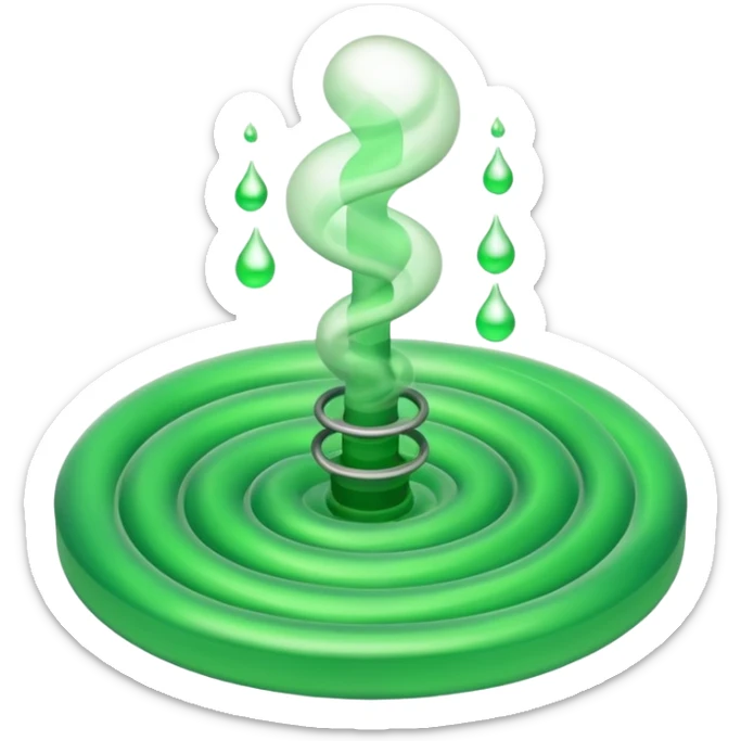 poisonous gas, isometric sticker