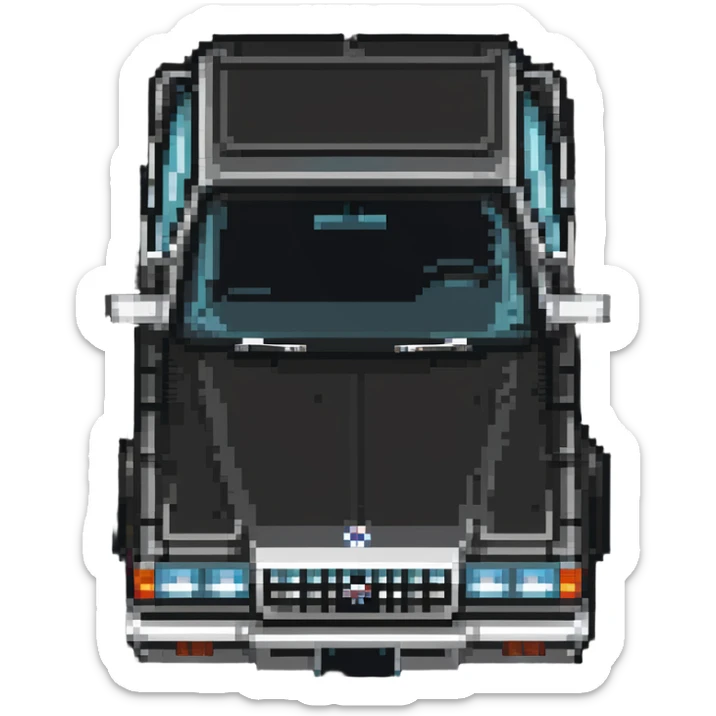 Toyota Crown 1980s model, vintage Japanese luxury sedan sticker