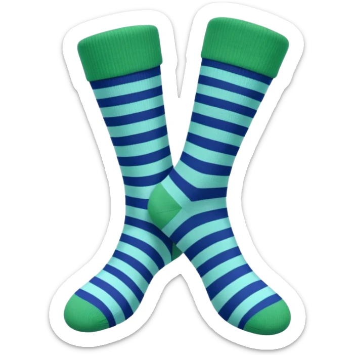 different colored socks sticker