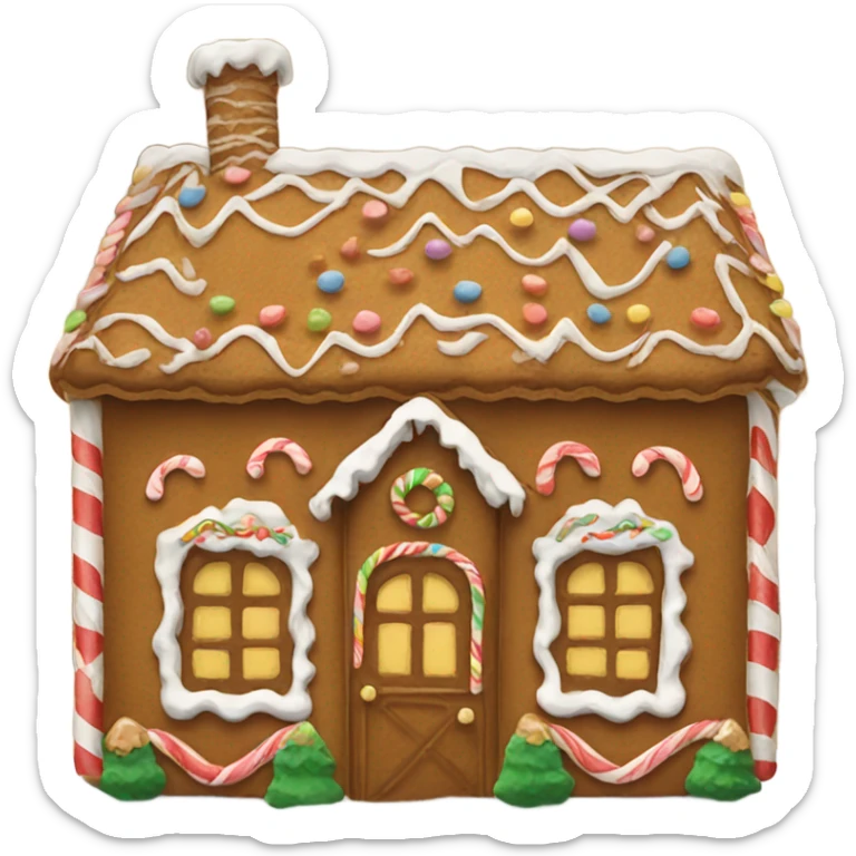 Gingerbread house sticker