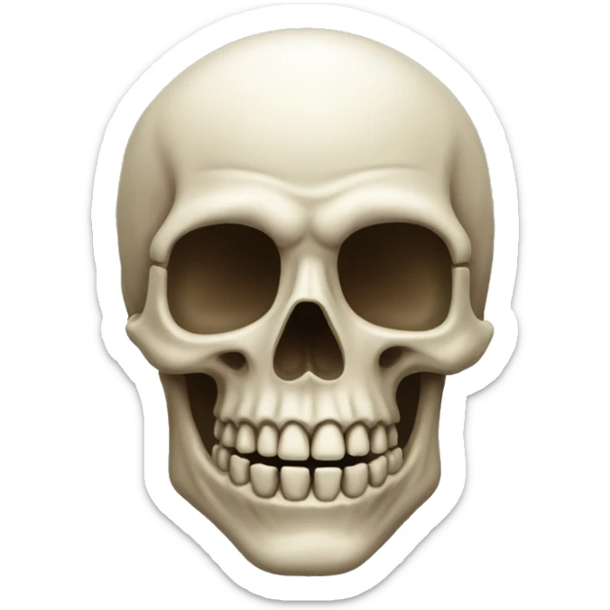 Skull emoji dying from Good Lord, that manner of conduct is most unseemly! sticker