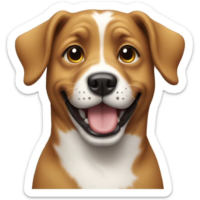 Dog happy sticker