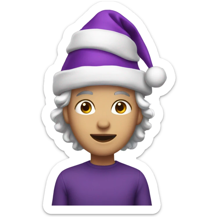 Purple Christmas  sticker
