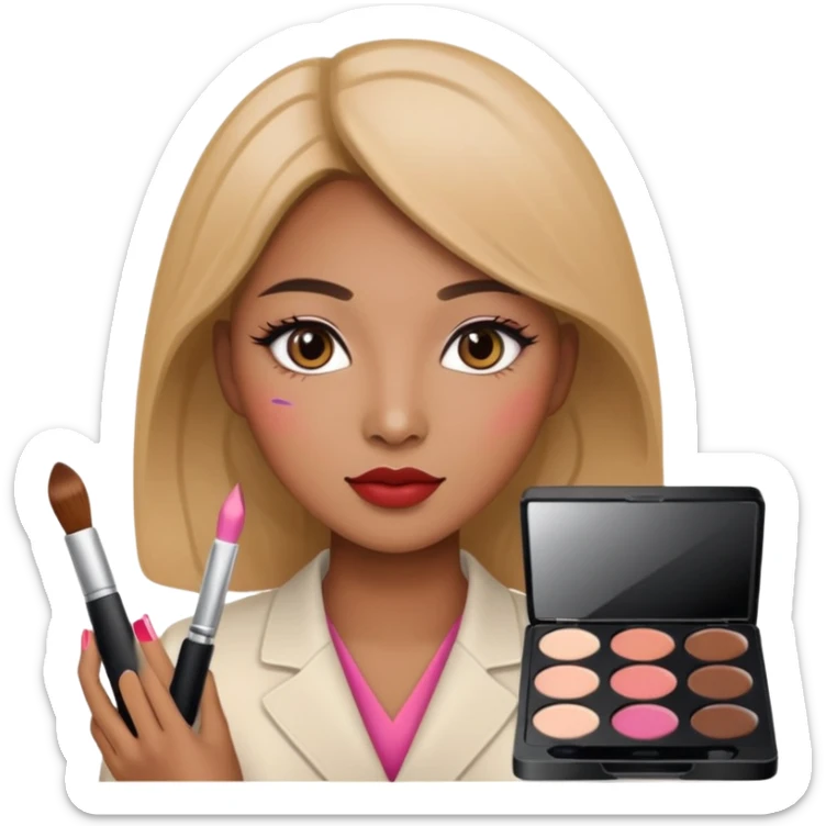 a korean product marketing expert women in cosmetics industry sticker