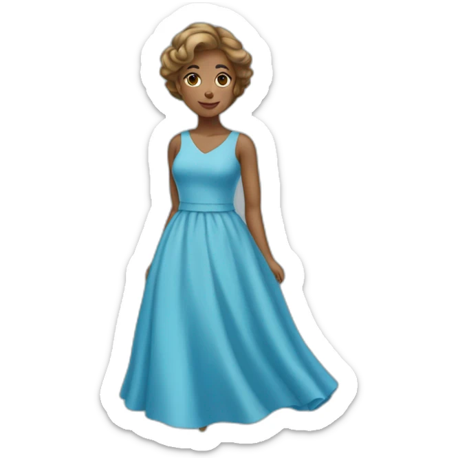 BLUE DRESS  sticker