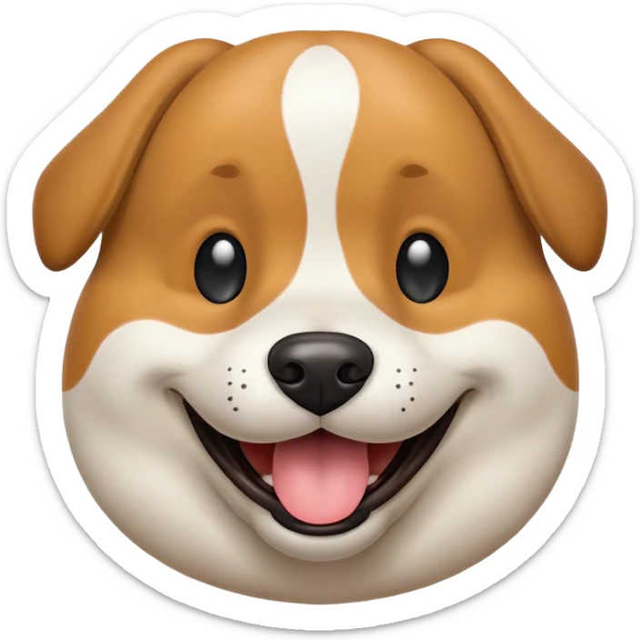 dog happy sticker