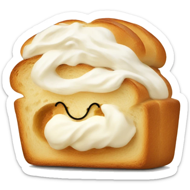 bread with cream sticker