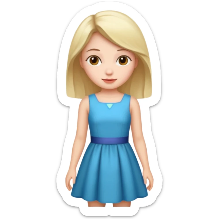 دختر با لباس sticker