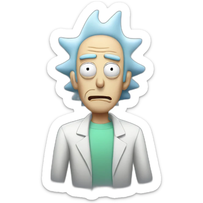 Rick and morty sticker