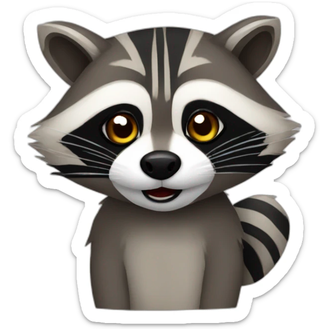 Raccoon sticker