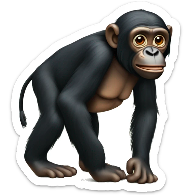 bonobo habillé en bonobo qui fait des jongles sticker
