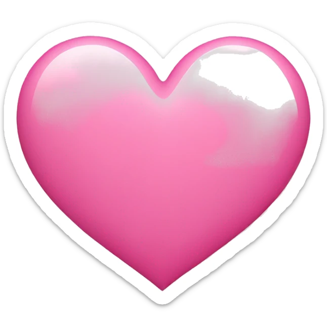 pink heart sticker