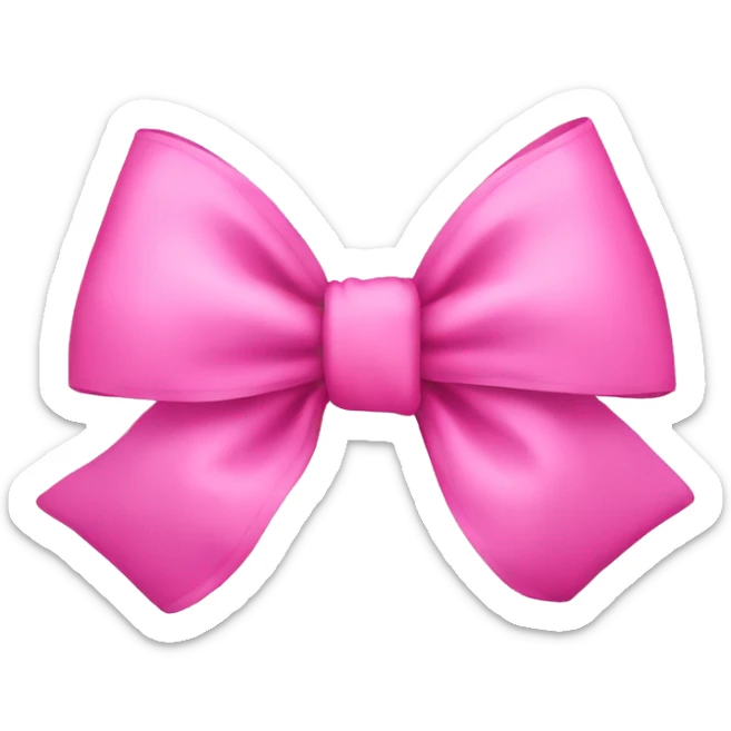 pink bow sticker