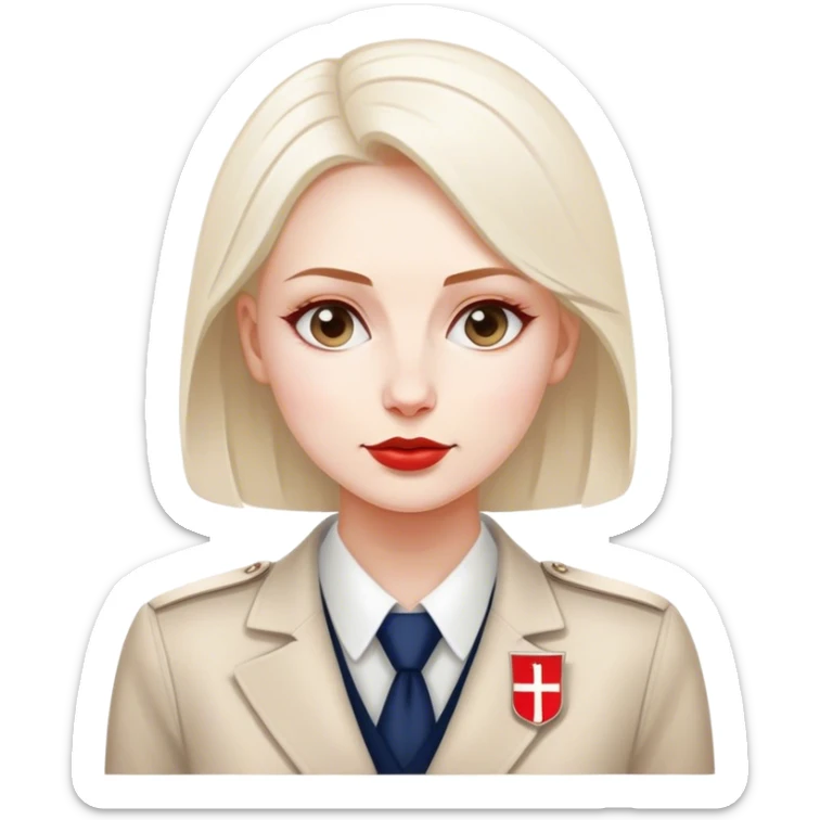 patriot polish european woman simple patriot politician modern fascist poland traditional sticker