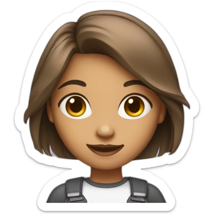 cute tech girl sticker