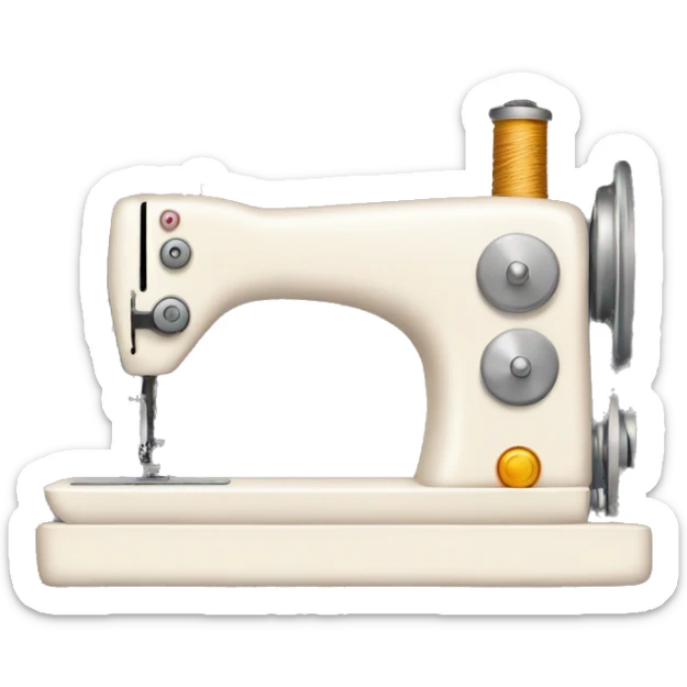 Sewing machine sticker