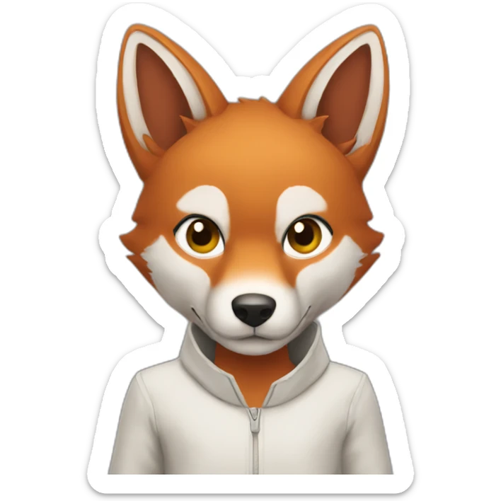 karaté renard sticker
