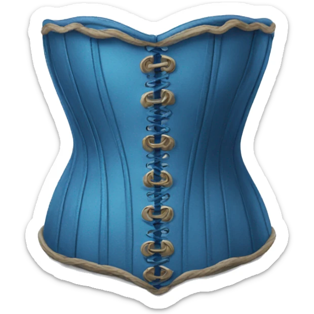 Blue corset  sticker