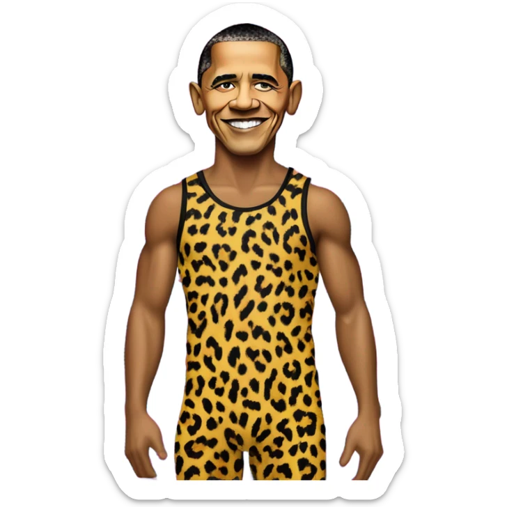 Obama Obama Obama Obama  Obama but he’s dressed in a 80s spandex leopard print workout unitard Obama Obama Obama Obama Obama short hair Obama wrinkles hair Barack Obama hope poster Obama sticker