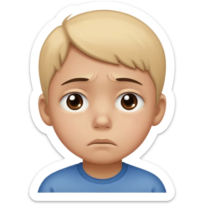 child with Shame - painful feeling from consciousness of guilt or dishonor sticker