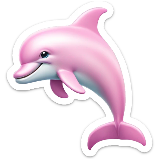 Pastel-pink-colors-dolphin sticker