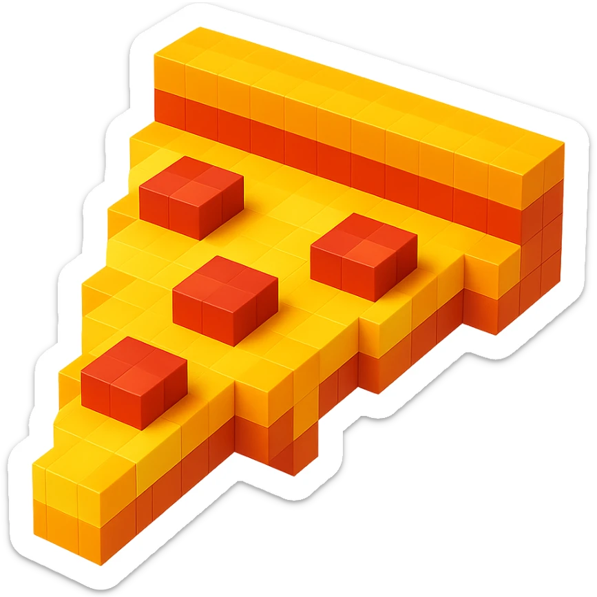 pizza with sausage sticker