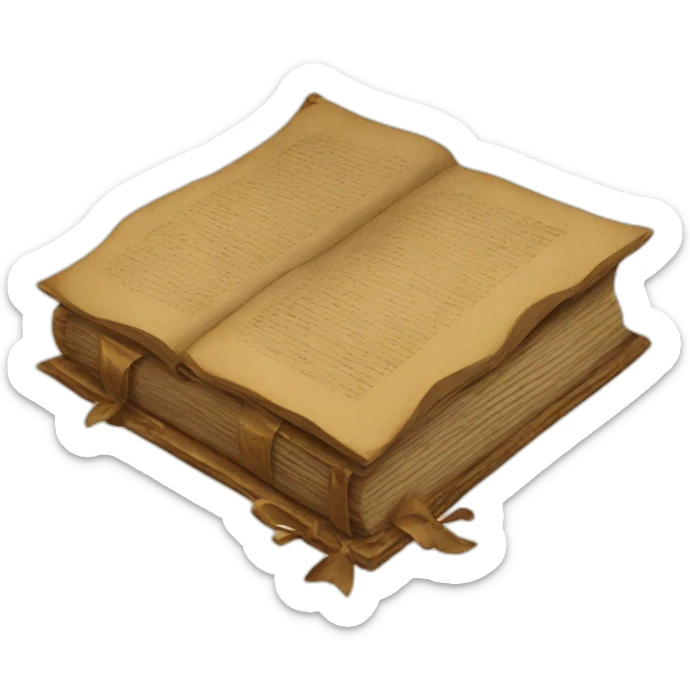 antique book sticker