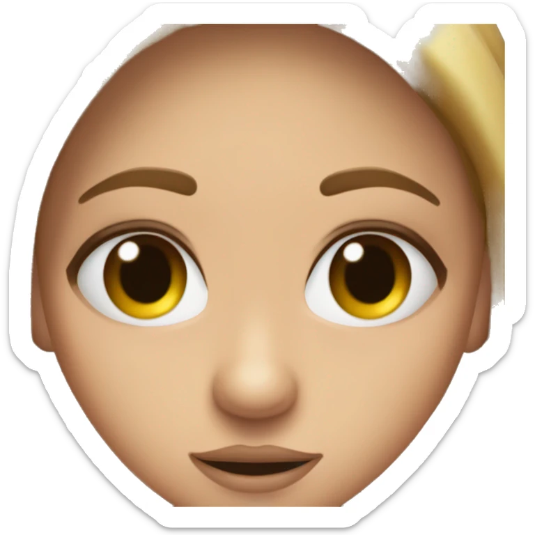 skibidi toilet  de una chica de lentes piel blanca ojos marrones y pelo negro sticker