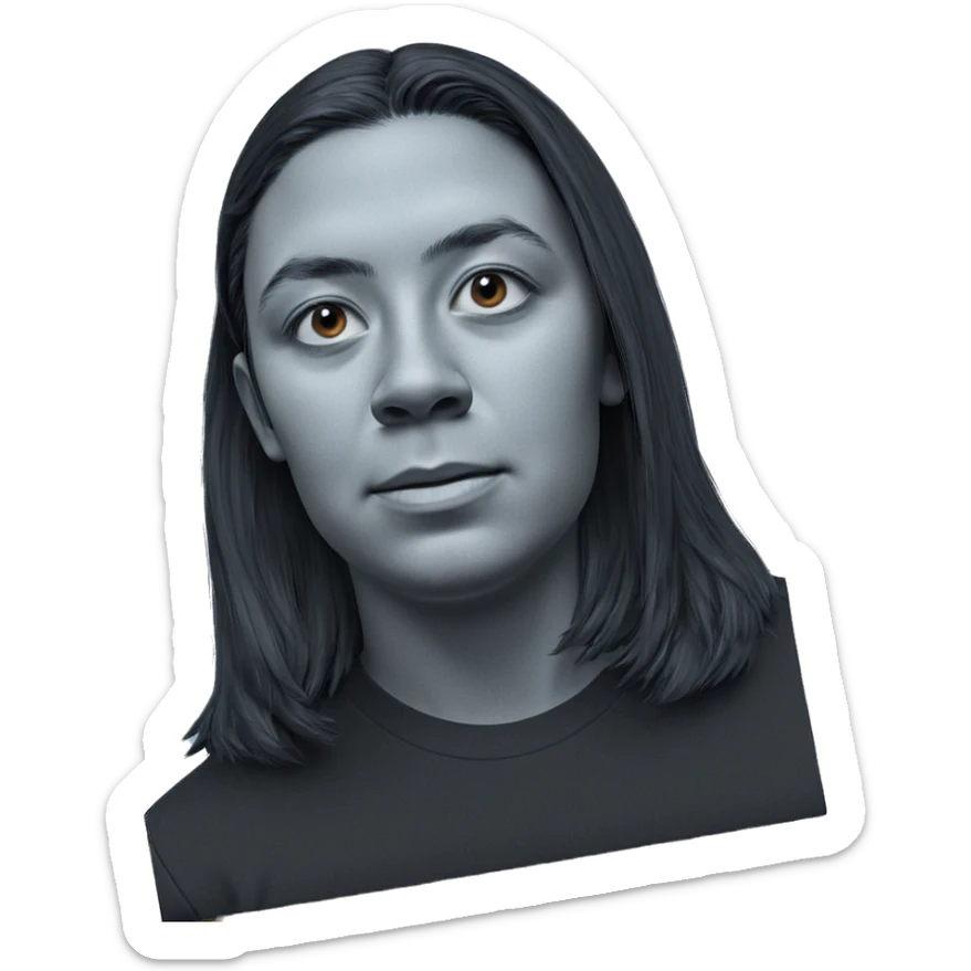 realistic portrait of boy sticker