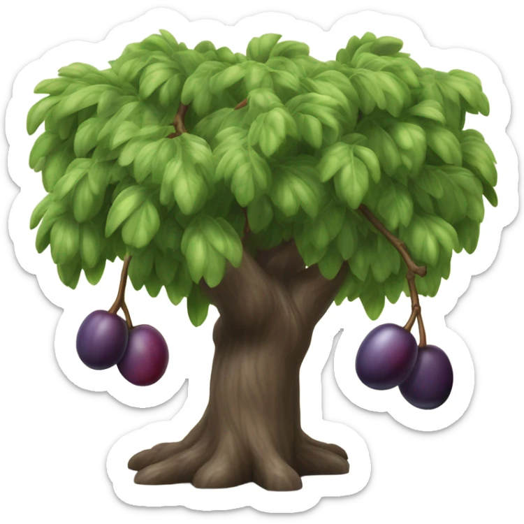 Plum tree sticker