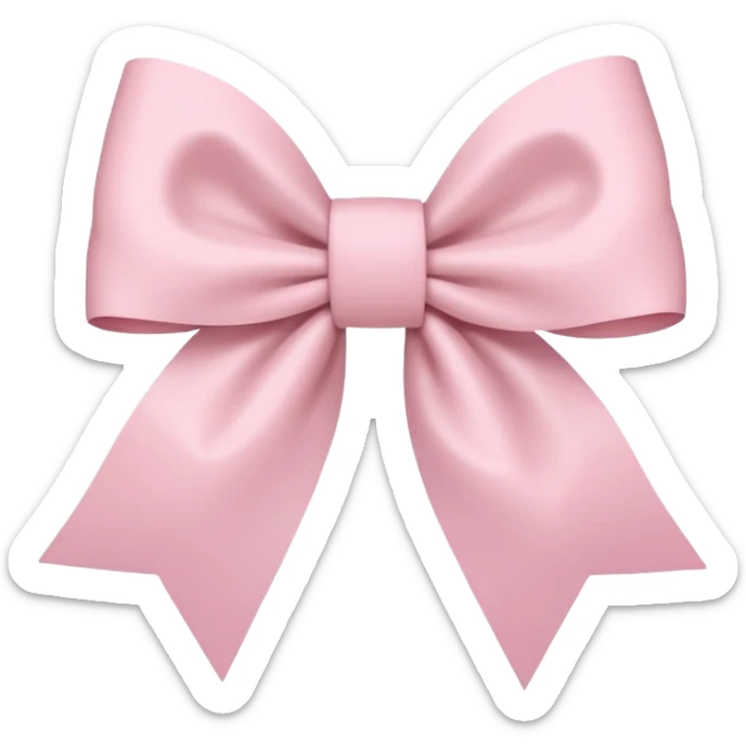super pale pink bow confetti but the paper confetti are the pale pink bows all spread out sticker