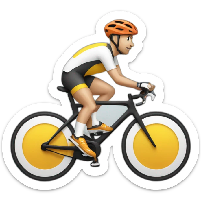 Tennist-cycling sticker