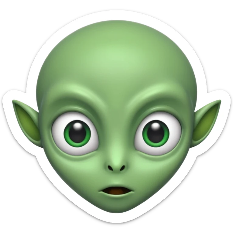 I want you to create an alien just like kaddu from movie koi mil gya sticker