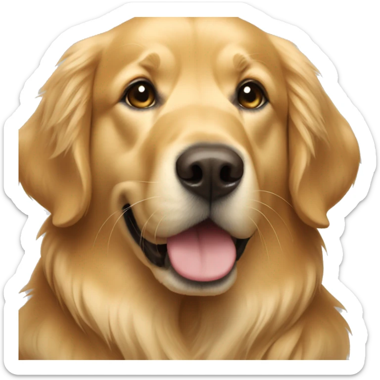 golden retriever sticker