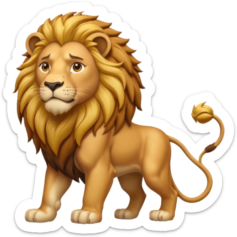 lion standing sticker