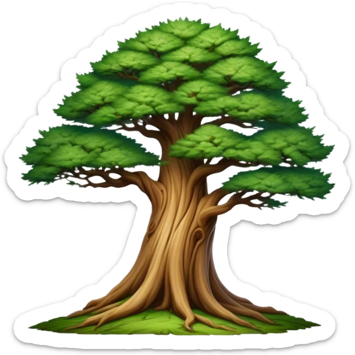 Cinematic Realistic depiction of a majestic Lebanese cedar tree, rendered with intricately detailed bark and lush, vibrant foliage, set against a softly lit, ethereal backdrop that emphasizes its national symbolism sticker