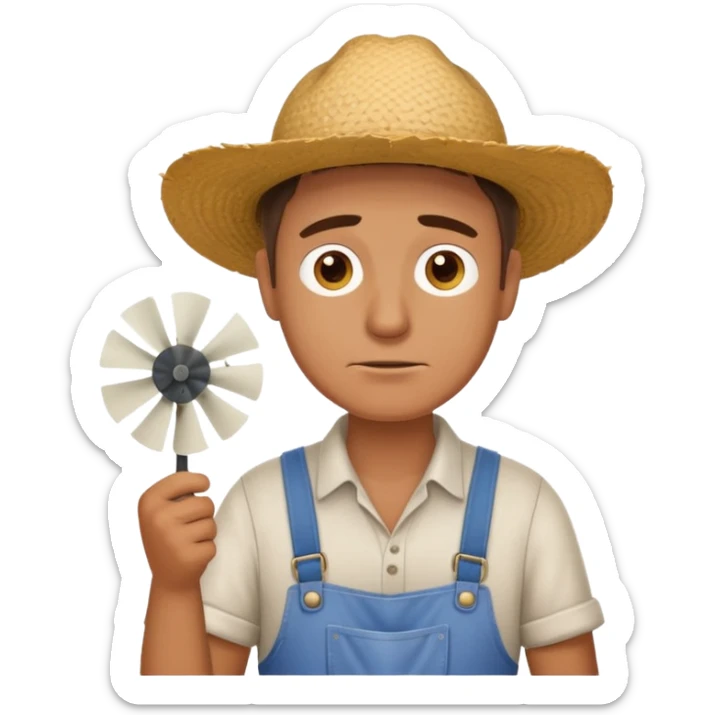  Ek Kisan garmi se bahut pareshan tha...
Pankha bhi kaam nahi kar raha tha...
"Kaash main hawa mein udta!" – Kisan ne kaha sticker