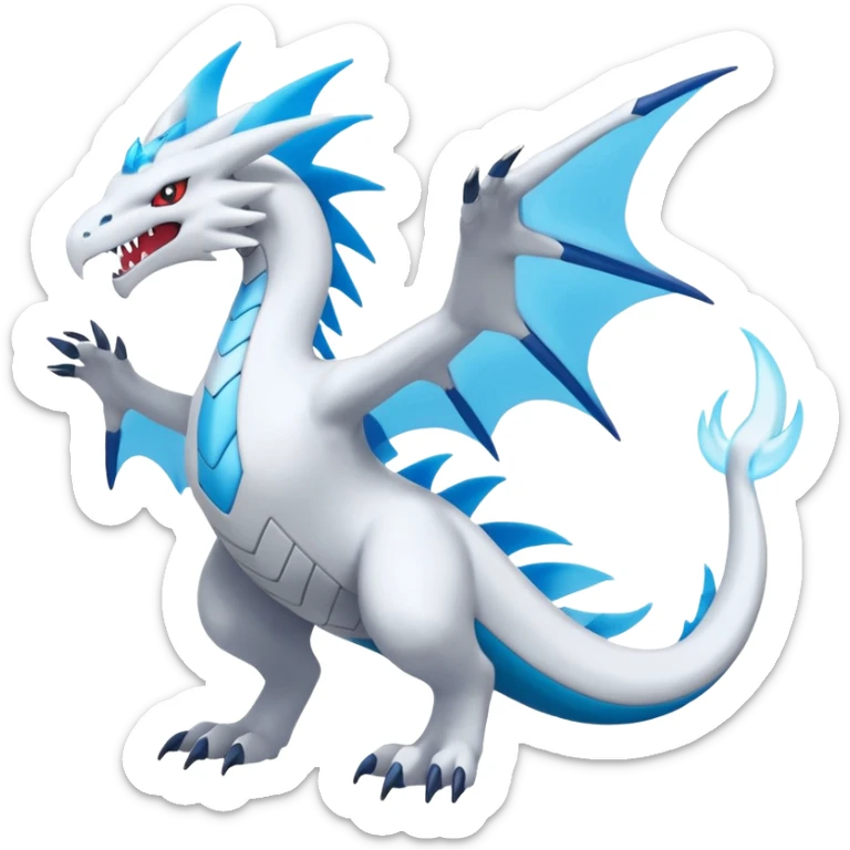 Inteleon-Amaura-Salamence-Reshiram-Pokémon-fusion (full body) sticker