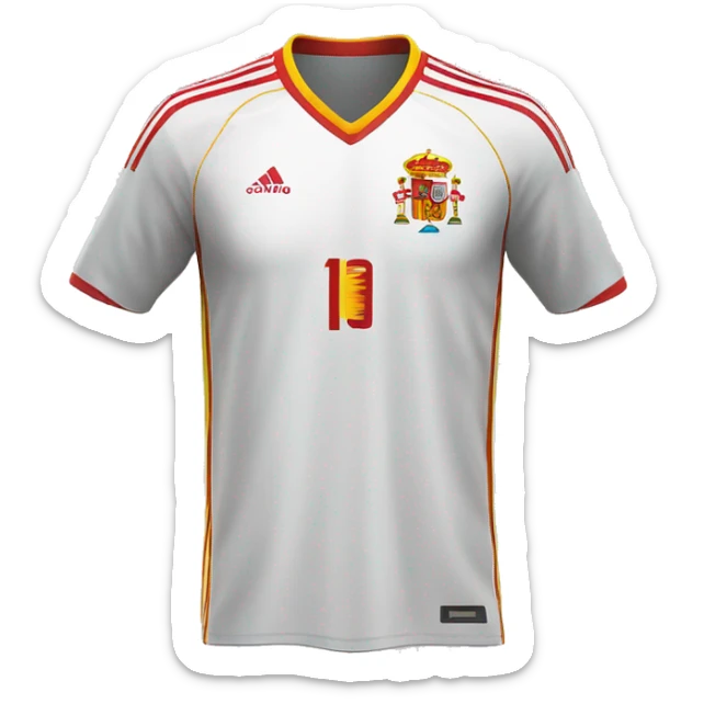 spain soccer world cup 2010 away shirt, product, clothes, isolated sticker