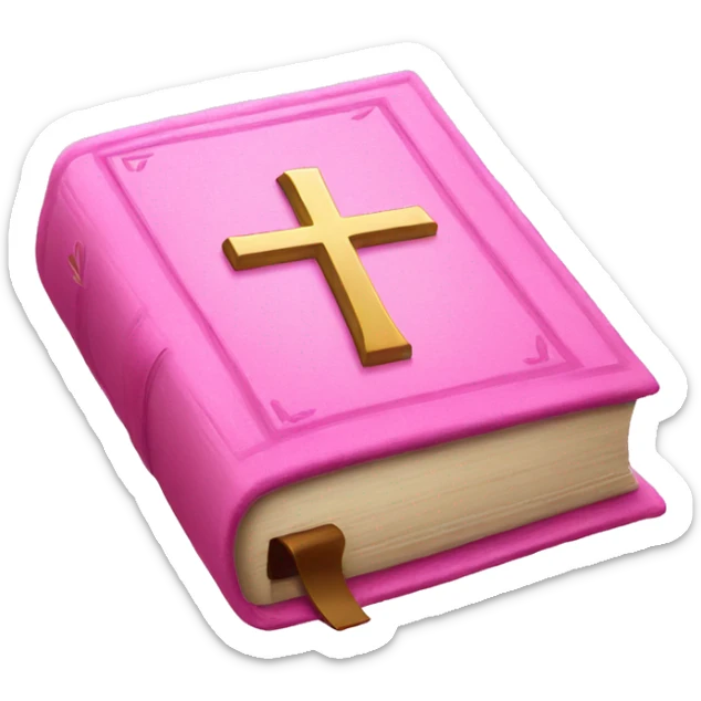pink bible sticker